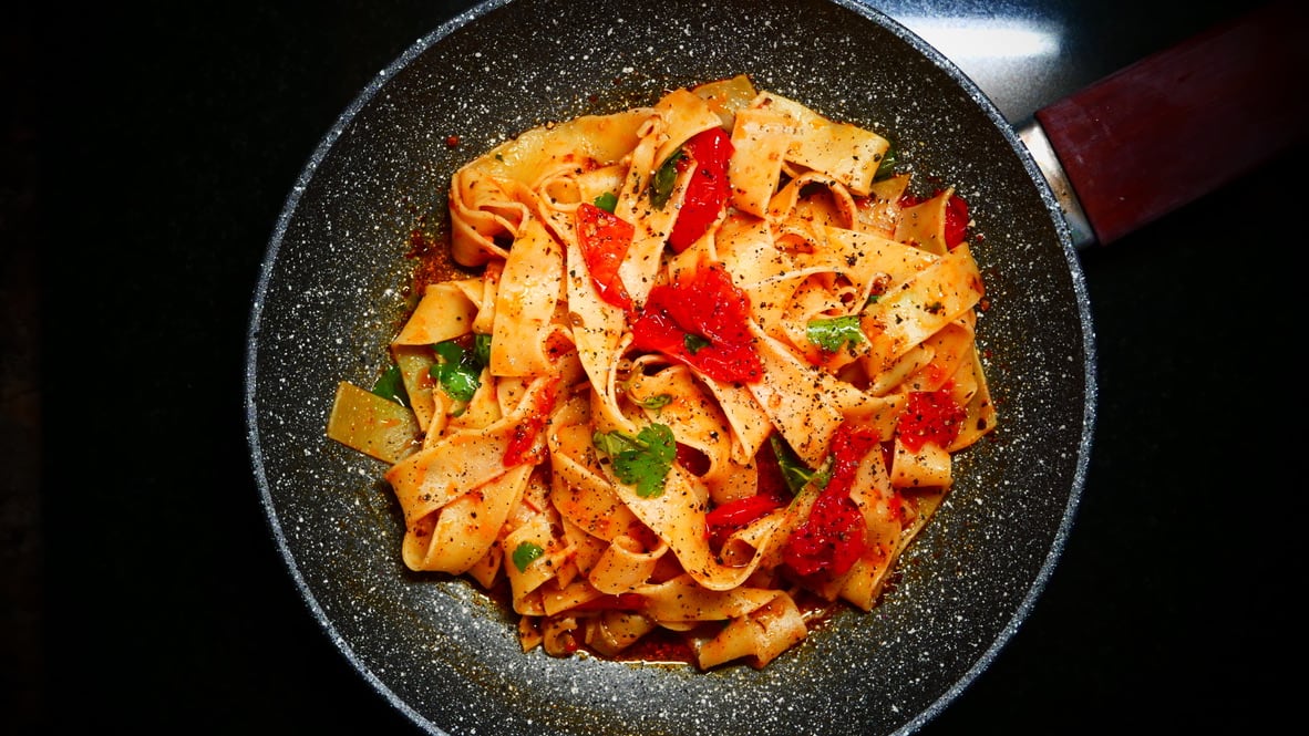 Pappardelle With Cherry Tomatoes Main