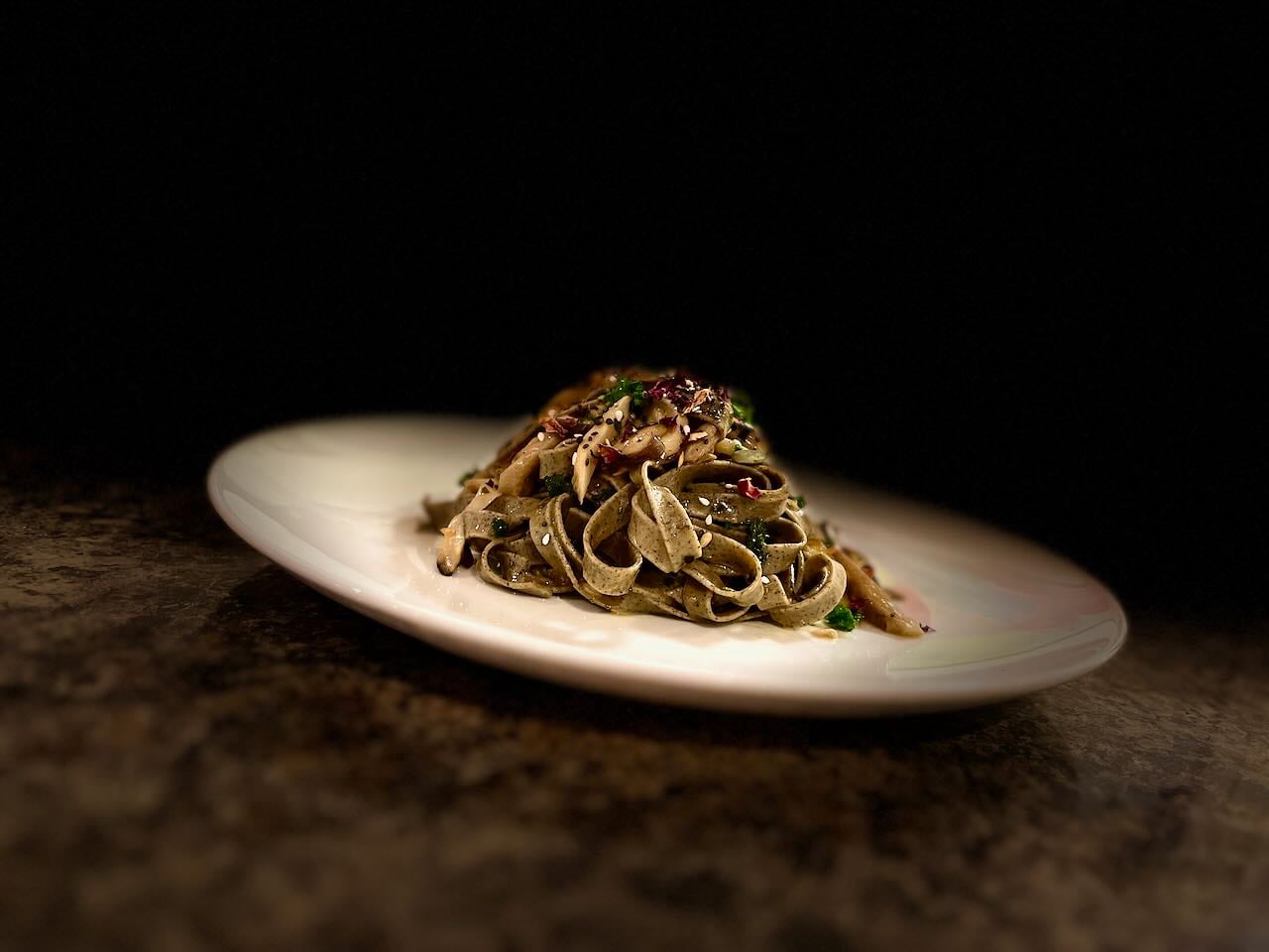 Hemp Tagliatelle with Porcini in Nduda